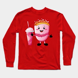 kawaii Ice cream  T-Shirt cute Candy food gilrl Long Sleeve T-Shirt